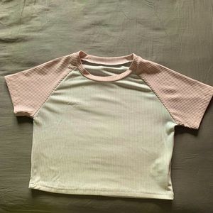 colorblock crop top
